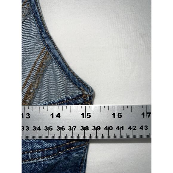 Universal Thread Romper Womens 6 Blue Denim Halter Button Front Medium Wash - Picture 7 of 8